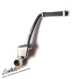 ACCEL DŹWIGNIA STARTERA (KOPKA) ALUMINIOWA KAWASAKI KX 65 '00-'24, KOLOR SREBRNY