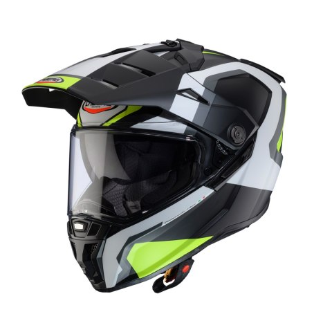 CABERG KASK OFFROAD / TRAIL / ADVENTURE DUOSPORT (DUAL) TANAMI SCRAM Z SZYBKĄ I BLENDĄ KOLOR CZARNY MAT/SZARY/ŻÓŁTY FLUO ROZMIAR