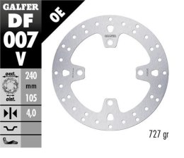 GALFER TARCZA HAMULCOWA TYŁ HONDA XL 600/650/700V TRANSALP '91-'07; CB 500 '97-'05; CB750 '92-'02; CB 900 HORNET '02-'07; BUELL 