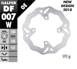 GALFER TARCZA HAMULCOWA TYŁ HONDA XL 600/650/700V TRANSALP '91-'07; CB 500 '97-'05; CB750 '92-'02; CB 900 HORNET '02-'07; BUELL 
