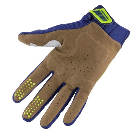 KENNY RACING RĘKAWICE CROSS/ENDURO MODEL TITANIUM NAVY KOLOR NIEBIESKI/ŻÓŁTY FLUO ROZMIAR XL