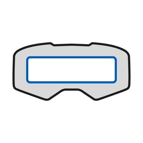 KENNY RACING VISION UNIVERSEL FOLIA UNIWERSALNA OCHRONNA DO GOGLI(50MM X150MM) (PACK 4)