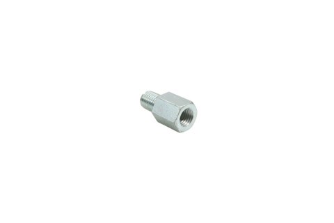 V PARTS (VICMA) ADAPTER LUSTERKA (GWINT M10 X 1,25 PRAWY/ZEWNĘTRZNY - M10 X 1,25 LEWY/WEWNĘTRZNY)(RT9VC)(KOLOR SREBRNY)