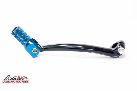 ACCEL DŹWIGNIA ZMIANY BIEGÓW YAMAHA YZF 250 '06-'13, WRF 250 '07-'13, WRF 450 '07-'15 ALUMINIOWA KOLOR CZARNY, KOŃCÓWKA NIEBIESK