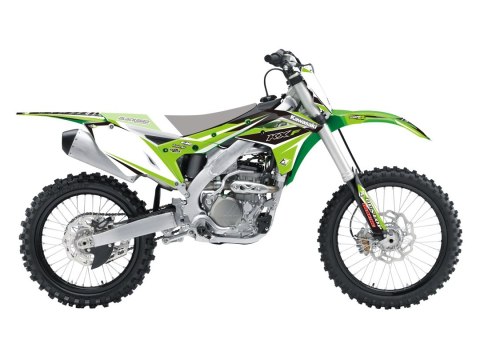 BLACKBIRD WYPRZEDAŻ KOMPLET NAKLEJEK (OKLEIN) KAWASAKI KX 250F '17-'20 DREAM 4 KOLOR ZIELONY CZARNY