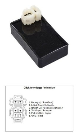 DZE MODUŁ ZAPŁONU CDI HONDA NX 500 DOMINATOR '88-'99; NX 650 DOMINATOR '88-'99; XR 650L '93-'20 (30410-MN9-000)