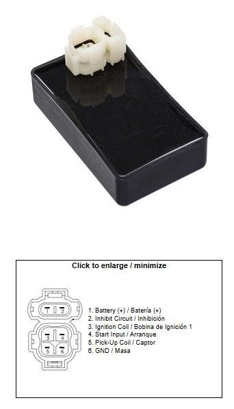 DZE MODUŁ ZAPŁONU CDI HONDA NX 500 DOMINATOR '88-'99; NX 650 DOMINATOR '88-'99; XR 650L '93-'20 (30410-MN9-000)