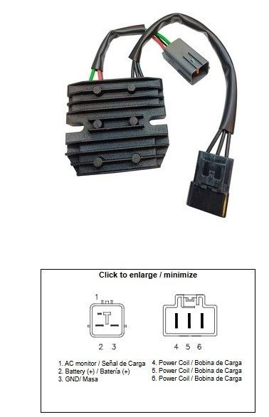 DZE REGULATOR NAPIĘCIA KAWASAKI ZX 6R '07-'08 (50A) (21066-0025)