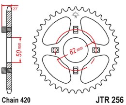 JT ZĘBATKA TYLNA 261 46 HONDA ATC/TRX 70 '82-87' XL/XR 75/80 '74-84' (26146JT) (ŁAŃC.420)