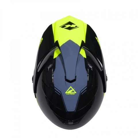 KENNY RACING KASK DUAL ADVENTURE MODEL EXTREME GRAPHIC NEON YELLOW KOLOR CZARNY/SZARY/ŻÓŁTY ROZMIAR XXL (63 - 64 CM)