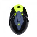 KENNY RACING KASK DUAL ADVENTURE MODEL EXTREME GRAPHIC NEON YELLOW KOLOR CZARNY/SZARY/ŻÓŁTY ROZMIAR XS (53 - 54 CM)