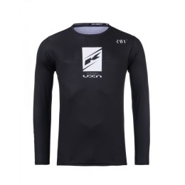 KENNY RACING KOSZULKA CROSS/ENDURO MODEL TRACK KID/JUNIOR RAW BLACK KOLOR CZARNY/BIAŁY ROZMIAR XXXXS ( 3/4 LATA)