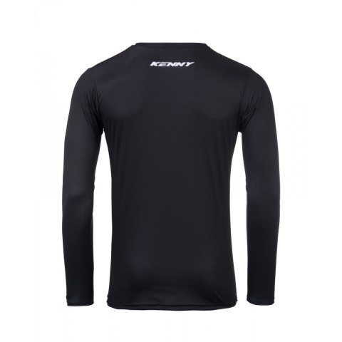 KENNY RACING KOSZULKA CROSS/ENDURO MODEL TRACK KID/JUNIOR RAW BLACK KOLOR CZARNY/BIAŁY ROZMIAR XXXXS ( 3/4 LATA)