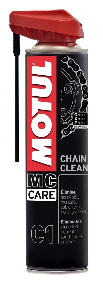 MOTUL CHAIN CARE KIT ZESTAW DO CZYSZCZENIA ŁAŃCUCHA (SPRAY C1+SPRAY C2+SZCZOTKA)