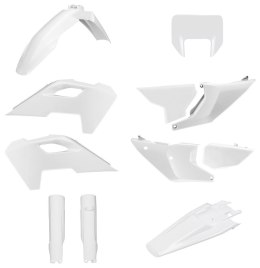 POLISPORT KOMPLET PLASTIKÓW (FULL KIT) HUSQVARNA TE/FE TPI '24-'25 W ZESTAWIE OSŁONA LAMPY PRZEDNIEJ I OSŁONY AMORTYZATORÓW KOLO