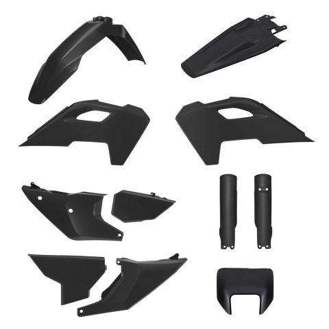 POLISPORT KOMPLET PLASTIKÓW (FULL KIT) HUSQVARNA TE/FE TPI '24-'25 W ZESTAWIE OSŁONA LAMPY PRZEDNIEJ I OSŁONY AMORTYZATORÓW KOLO