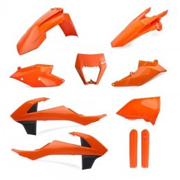 POLISPORT KOMPLET PLASTIKÓW (FULL KIT) KTM EXC/EXC-F TPI '17-'19 W ZESTAWIE OSŁONA LAMPY (8666800002) I OSŁONY AMORTYZATORÓW (83