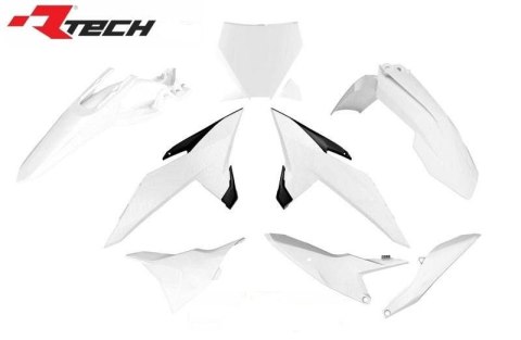 RACETECH (RTECH) KOMPLET PLASTIKÓW KTM SX 85 '25 KOLOR BIAŁY / CZARNY