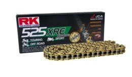 RK ŁAŃCUCH NAPĘDOWY GB525XRE-120 (XW-RING) ZAKUWKA (CLF) W ZESTAWIE KOLOR ZŁOTY (POJEMNOŚĆ: DO 1000 CCM) (42 KN)