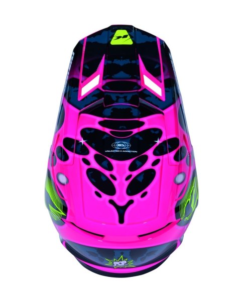 KENNY RACING KASK CROSS/ENDURO PERFORMANCE ERT GRAPHIC + POP SYSTEM KOLOR RÓŻOWY/CZARNY ROZMIAR M