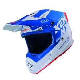 KENNY RACING KASK CROSS/ENDURO TRACK GRAPHIC FOCUS PATRIOT KOLOR BIAŁY/NIEBIESKI/CZERWONY ROZMIAR XL