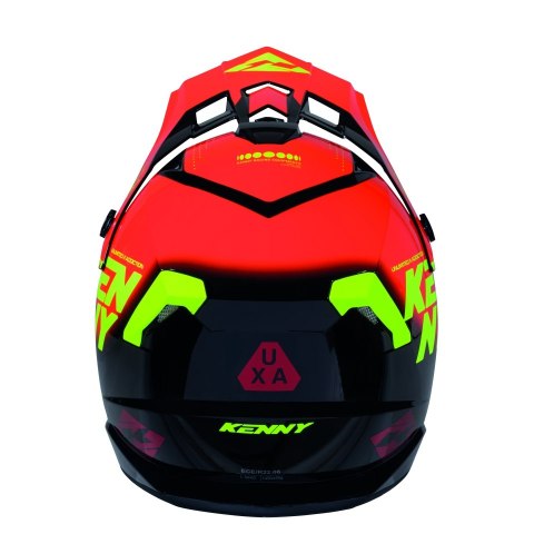 KENNY RACING KASK CROSS/ENDURO TRACK GRAPHIC FOCUS RED KOLOR CZERWONY/CZARNY/ŻÓŁTY ROZMIAR M