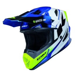 KENNY RACING KASK CROSS/ENDURO TRACK GRAPHIC SPEED NEON BLUE KOLOR NIEBIESKI/BIAŁY ŻÓŁTY ROZMIAR L