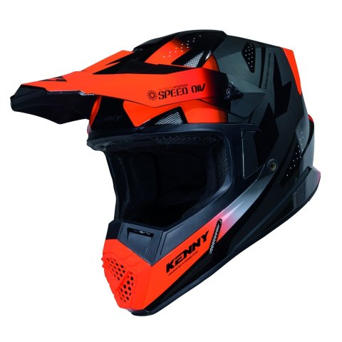 KENNY RACING KASK CROSS/ENDURO TRACK GRAPHIC SPEED NEON ORANGE KOLOR POMARAŃCZOWY/CZARNY ROZMIAR S