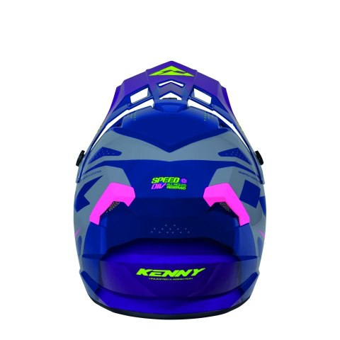 KENNY RACING KASK CROSS/ENDURO TRACK GRAPHIC SPEED PURPLE PINK KOLOR FIOLETOWY/RÓŻOWY/ŻÓŁTY ROZMIAR XS