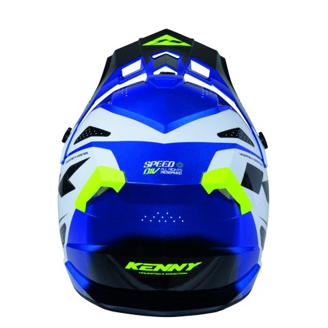 KENNY RACING KASK CROSS/ENDURO TRACK KID/JUNIOR/DZIECIĘCY GRAPHIC SPEED NEON BLUE KOLOR NIEBIESKI/BIAŁY ŻÓŁTY ROZMIAR S ( 47 - 4