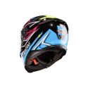 CABERG 2026 KASK INTEGRALNY Z BLENDĄ MODEL AVALON X BRAMA KOLOR CZARNY/NIEBIESKI/ŻÓŁTY FLUO/FUKSJA (INTENSYWNY ODCIEŃ RÓŻOWEGO) 