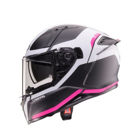 CABERG 2026 KASK INTEGRALNY Z BLENDĄ MODEL AVALON X PURE KOLOR CZARNY MAT/BIAŁY/FUKSJA (INTENSYWNY ODCIEŃ RÓŻOWEGO) ROZMIAR XS