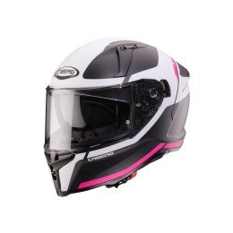 CABERG 2026 KASK INTEGRALNY Z BLENDĄ MODEL AVALON X PURE KOLOR CZARNY MAT/BIAŁY/FUKSJA (INTENSYWNY ODCIEŃ RÓŻOWEGO) ROZMIAR XS