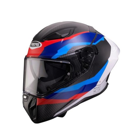 CABERG KASK INTEGRALNY Z BLENDĄ MODEL DRIFT EVO II CARBON MSPORT KOLOR CZARNY/NIEBIESKI/CZERWONY MAT ROZMIAR L