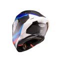 CABERG KASK INTEGRALNY Z BLENDĄ MODEL DRIFT EVO II CARBON MSPORT KOLOR CZARNY/NIEBIESKI/CZERWONY MAT ROZMIAR S
