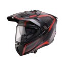 CABERG KASK OFFROAD / TRAIL / ADVENTURE DUOSPORT (DUAL) TANAMI CARBON GRAVITY KOLOR CZERWONY/SZARY ROZMIAR L