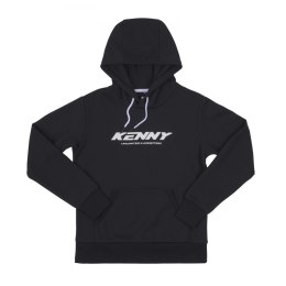 KENNY RACING BLUZA Z KAPTUREM DAMSKA CORE BLACK KOLOR CZARNY ROZMIAR L