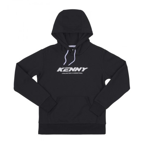 KENNY RACING BLUZA Z KAPTUREM DAMSKA CORE BLACK KOLOR CZARNY ROZMIAR L