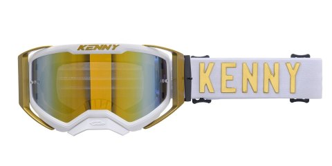 KENNY RACING GOGLE PERFORMANCE EVO 2 GOLD MIRROR- LUSTRO KOLOR ZŁOTY/BIAŁY