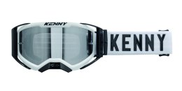 KENNY RACING GOGLE PERFORMANCE EVO 2 WHITE-CLEAR LENS- SZYBKA PRZEŹROCZYSTA KOLOR BIAŁY/CZARNY