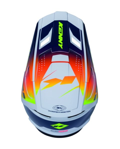 KENNY RACING KASK CROSS/ENDURO PERFORMANCE ERT GRAPHIC NAVY ORANGE RACING SPE KOLOR NIEBIESKI/POMARAŃCZOWY ROZMIAR XS