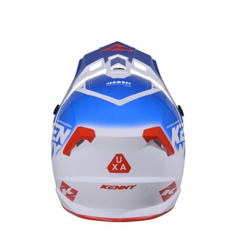 KENNY RACING KASK CROSS/ENDURO TRACK KID/JUNIOR/DZIECIĘCY GRAPHIC FOCUS PATRIOT KOLOR NIEBIESKI/BIAŁY/CZERWONY ROZMIAR S ( 47 - 
