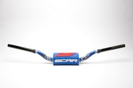 SCAR RACING KIEROWNICA 28,6MM MODEL RC BEND KOLOR NIEBIESKI/CZARNY GĄBKA KOLOR NIEBIESKI/BIAŁY/CZERWONY