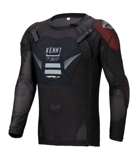 KENNY RACING BUZER OSŁONA KLATKI PIERSIOWEJ NA SIATCE BODY PROTECTOR MTB REFLEX DZIECIĘCE/KID/JUNIOR KOLOR CZARNY ROZMIAR S