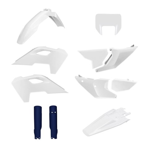 POLISPORT KOMPLET PLASTIKÓW (FULL KIT) HUSQVARNA TE/FE '24-'25 W ZESTAWIE OSŁONA LAMPY PRZEDNIEJ (8681500001) I OSŁONY AMORTYZAT