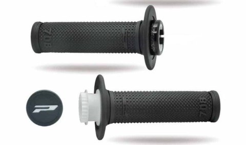 PROGRIP MANETKI PG708 OFF ROAD Z BLOKADĄ SCS LOCK-ON + 7 ADAPTERÓW ROLGAZU (22+25MM) KOLOR CZARNY DWUSKŁADNIKOWE DŁ. 115MM (708-