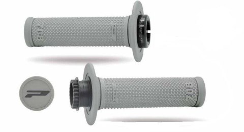 PROGRIP MANETKI PG708 OFF ROAD Z BLOKADĄ SCS LOCK-ON + 7 ADAPTERÓW ROLGAZU (22+25MM) KOLOR SZARY DWUSKŁADNIKOWE DŁ. 115MM (708-4