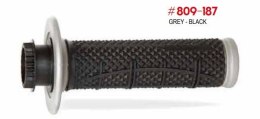 PROGRIP MANETKI PG809 OFF ROAD Z BLOKADĄ SCS LOCK-ON + 7 ADAPTERÓW ROLGAZU (22+25MM) KOLOR SZARY CZARNY DWUSKŁADNIKOWE HALF WAFF