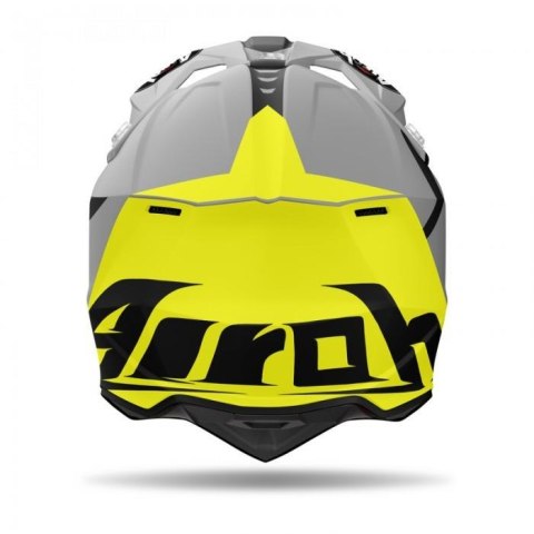 AIROH KASK CROSS / ENDURO / ATV / QUAD WRAAAP CONQUER KOLOR ŻÓŁTY FLUO/CZARNY/BIAŁY MAT ROZMIAR L