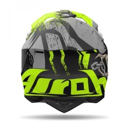 AIROH KASK CROSS / ENDURO / ATV / QUAD WRAAAP DARKNESS KOLOR ZIELONY FLUO/CZARNY/SZARY ROZMIAR L